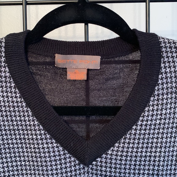 Sette Ponti Wool Sweater Vest - Black & Grey - Picture 2 of 4